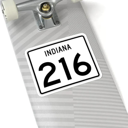 Indiana 216 (Indiana) (Road Sign) STICKER Vinyl Kiss-Cut Decal - The Sticker Space