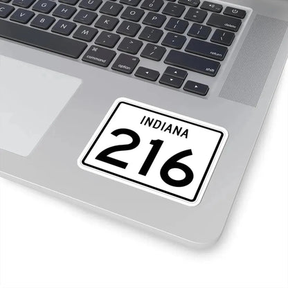Indiana 216 (Indiana) (Road Sign) STICKER Vinyl Kiss-Cut Decal - The Sticker Space