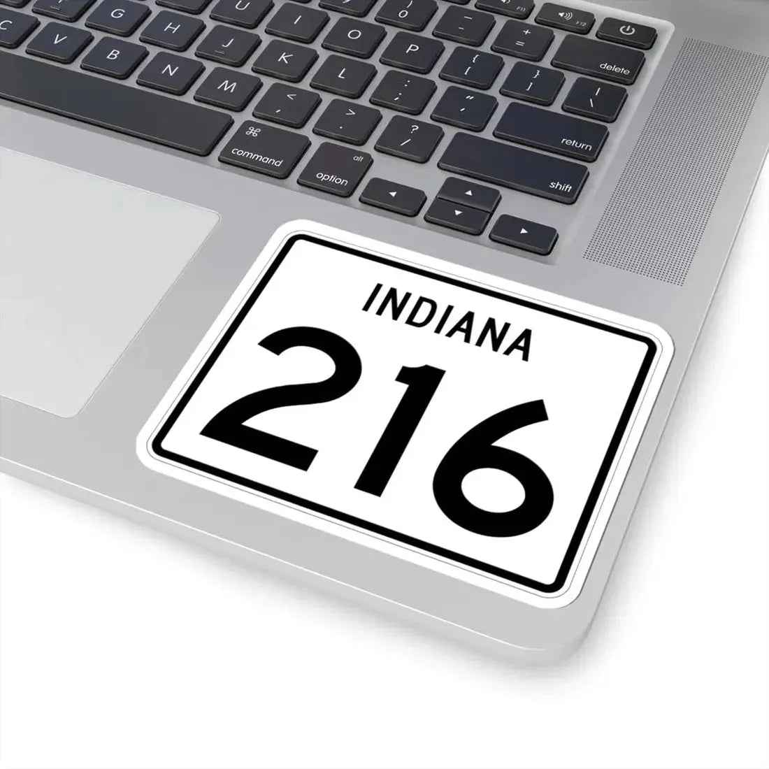Indiana 216 (Indiana) (Road Sign) STICKER Vinyl Kiss-Cut Decal - The Sticker Space