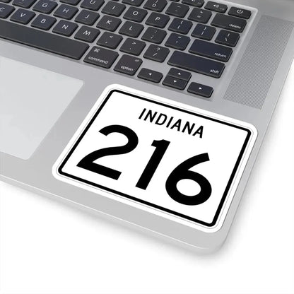 Indiana 216 (Indiana) (Road Sign) STICKER Vinyl Kiss-Cut Decal - The Sticker Space