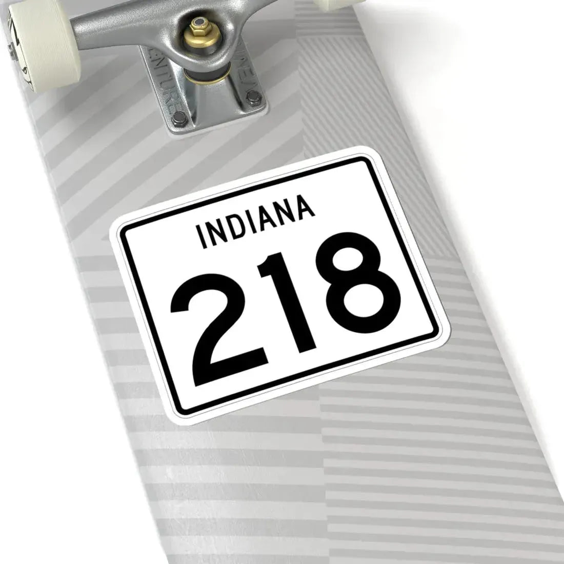 Indiana 218 (Indiana) (Road Sign) STICKER Vinyl Kiss-Cut Decal - The Sticker Space