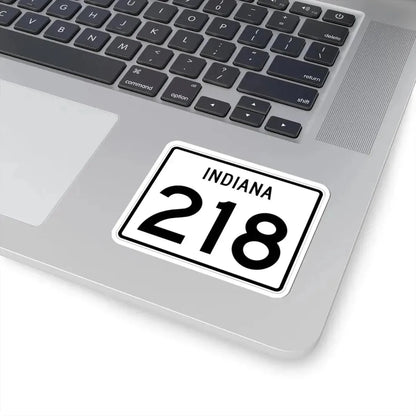 Indiana 218 (Indiana) (Road Sign) STICKER Vinyl Kiss-Cut Decal - The Sticker Space
