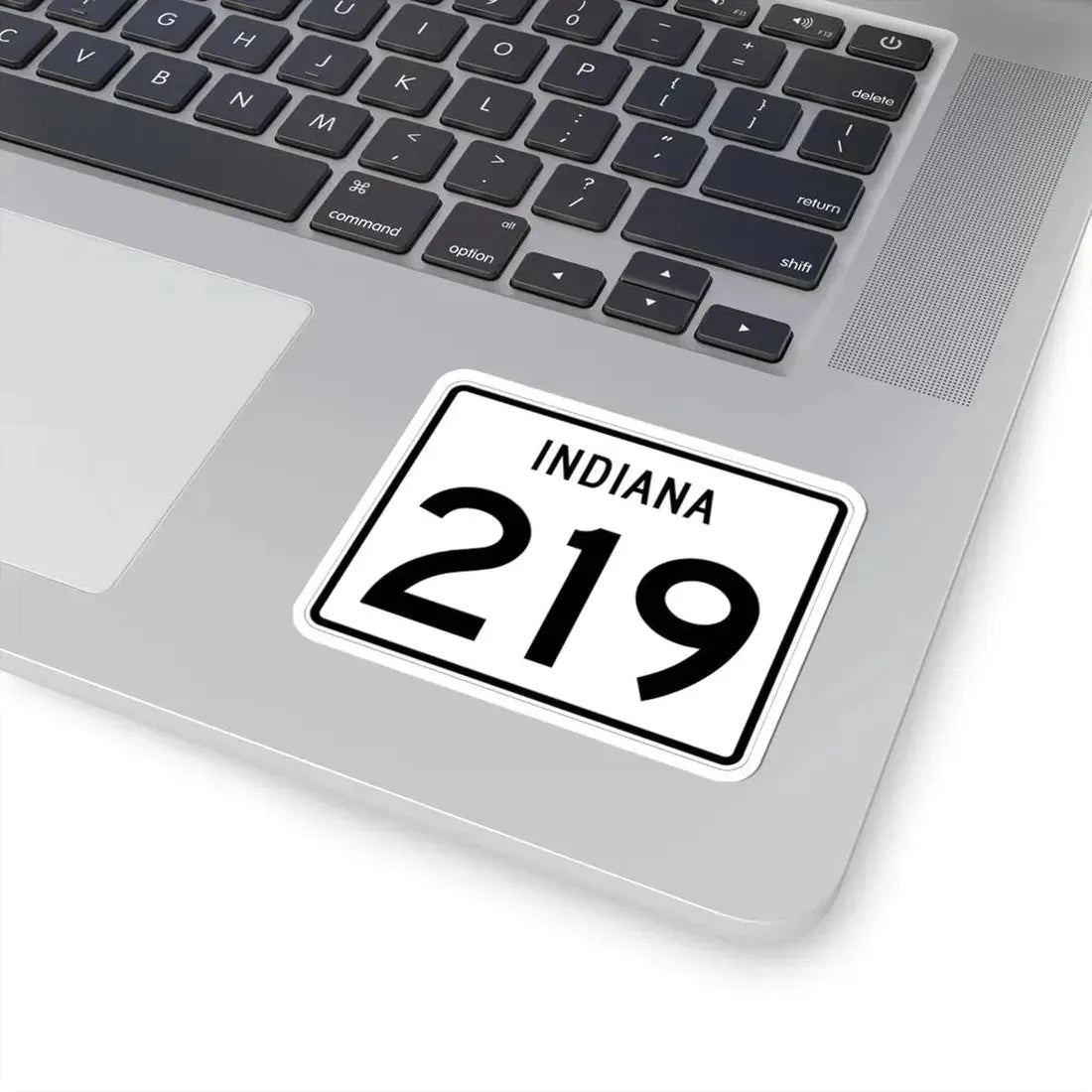 Indiana 219 (Indiana) (Road Sign) STICKER Vinyl Kiss-Cut Decal - The Sticker Space
