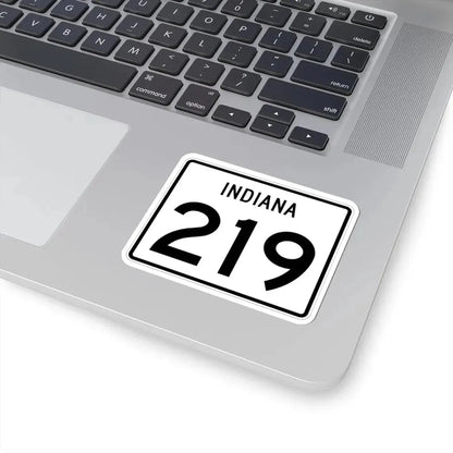 Indiana 219 (Indiana) (Road Sign) STICKER Vinyl Kiss-Cut Decal - The Sticker Space