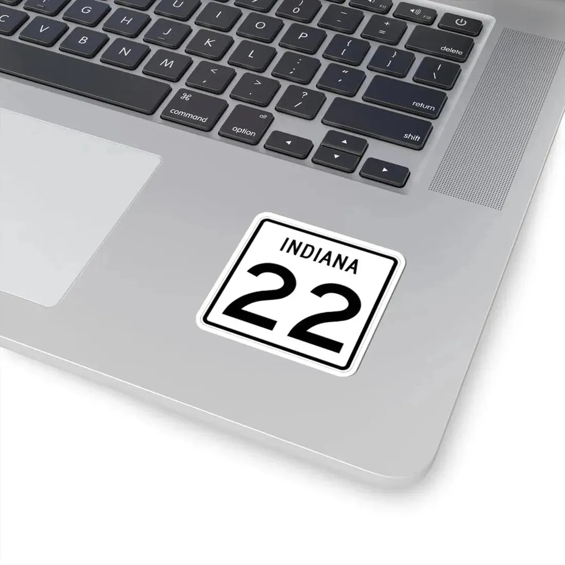 Indiana 22 (Indiana) (Road Sign) STICKER Vinyl Kiss-Cut Decal - The Sticker Space