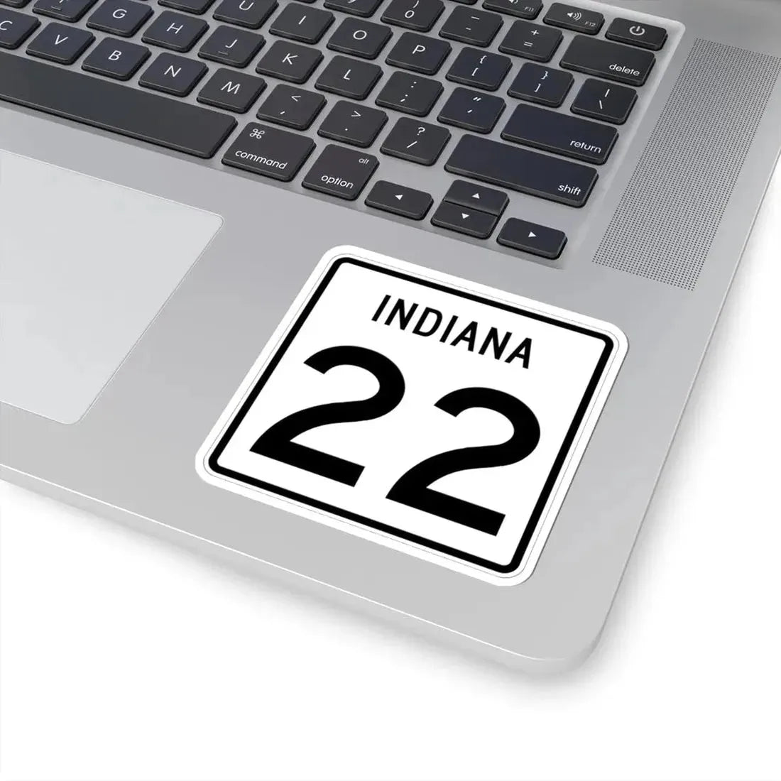 Indiana 22 (Indiana) (Road Sign) STICKER Vinyl Kiss-Cut Decal - The Sticker Space