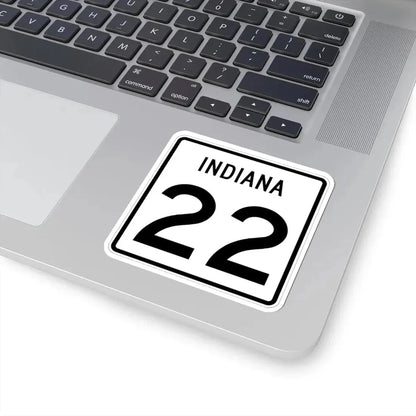 Indiana 22 (Indiana) (Road Sign) STICKER Vinyl Kiss-Cut Decal - The Sticker Space