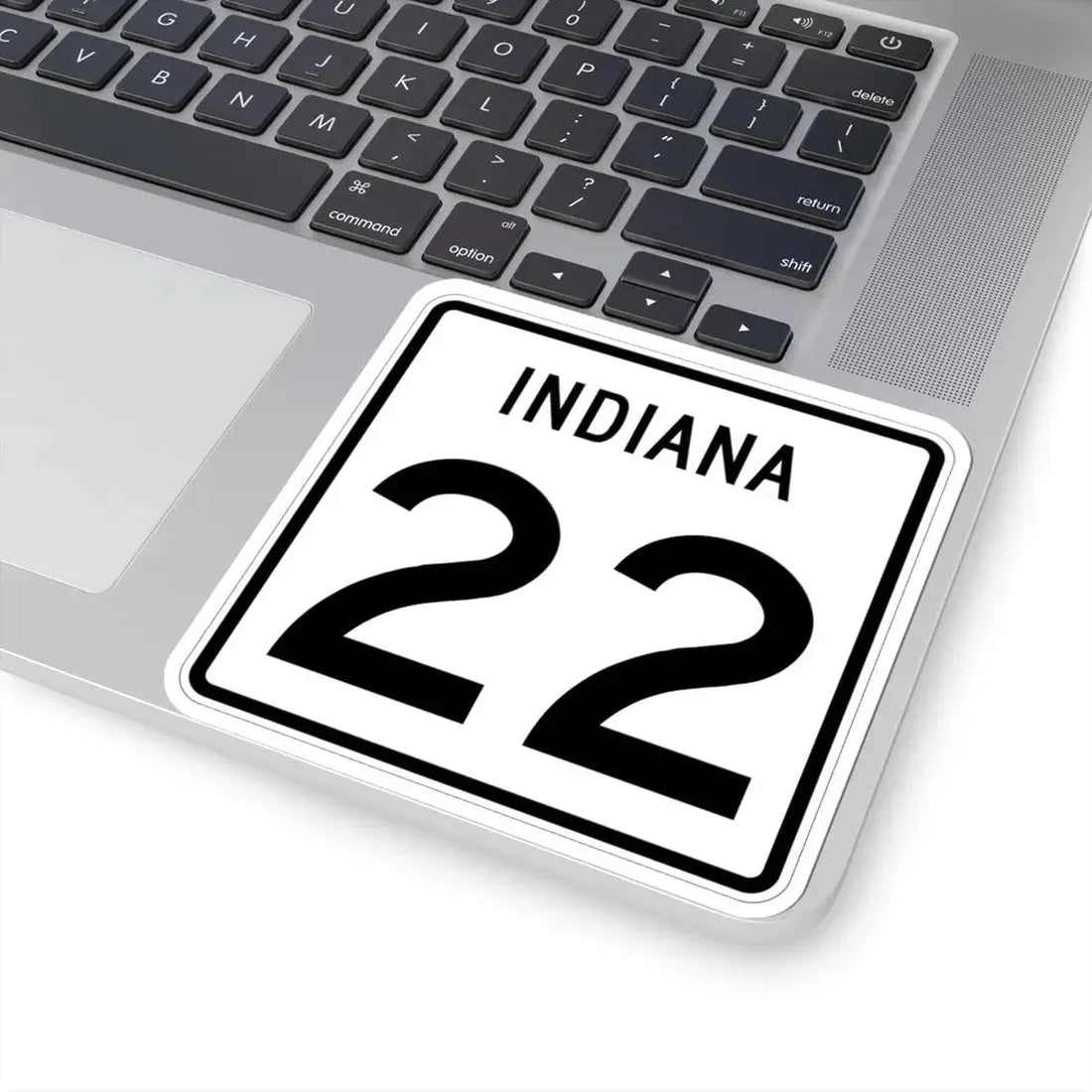 Indiana 22 (Indiana) (Road Sign) STICKER Vinyl Kiss-Cut Decal - The Sticker Space