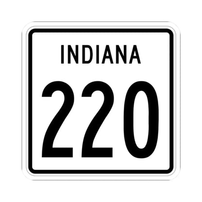 Indiana 220 1955 (Indiana) (Road Sign) STICKER Vinyl Kiss-Cut Decal 2 Inch White - The Sticker Space