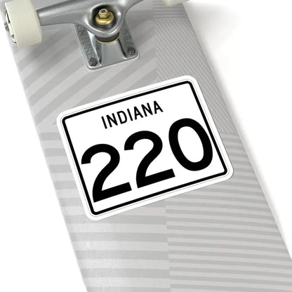 Indiana 220 (Indiana) (Road Sign) STICKER Vinyl Kiss-Cut Decal - The Sticker Space