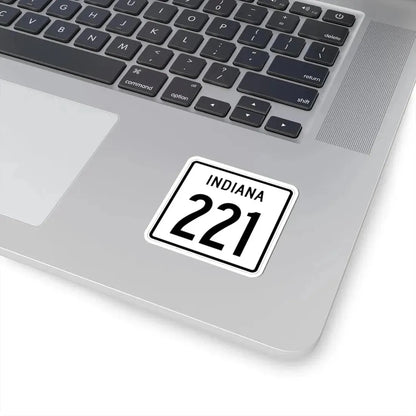 Indiana 221 1955 (Indiana) (Road Sign) STICKER Vinyl Kiss-Cut Decal - The Sticker Space