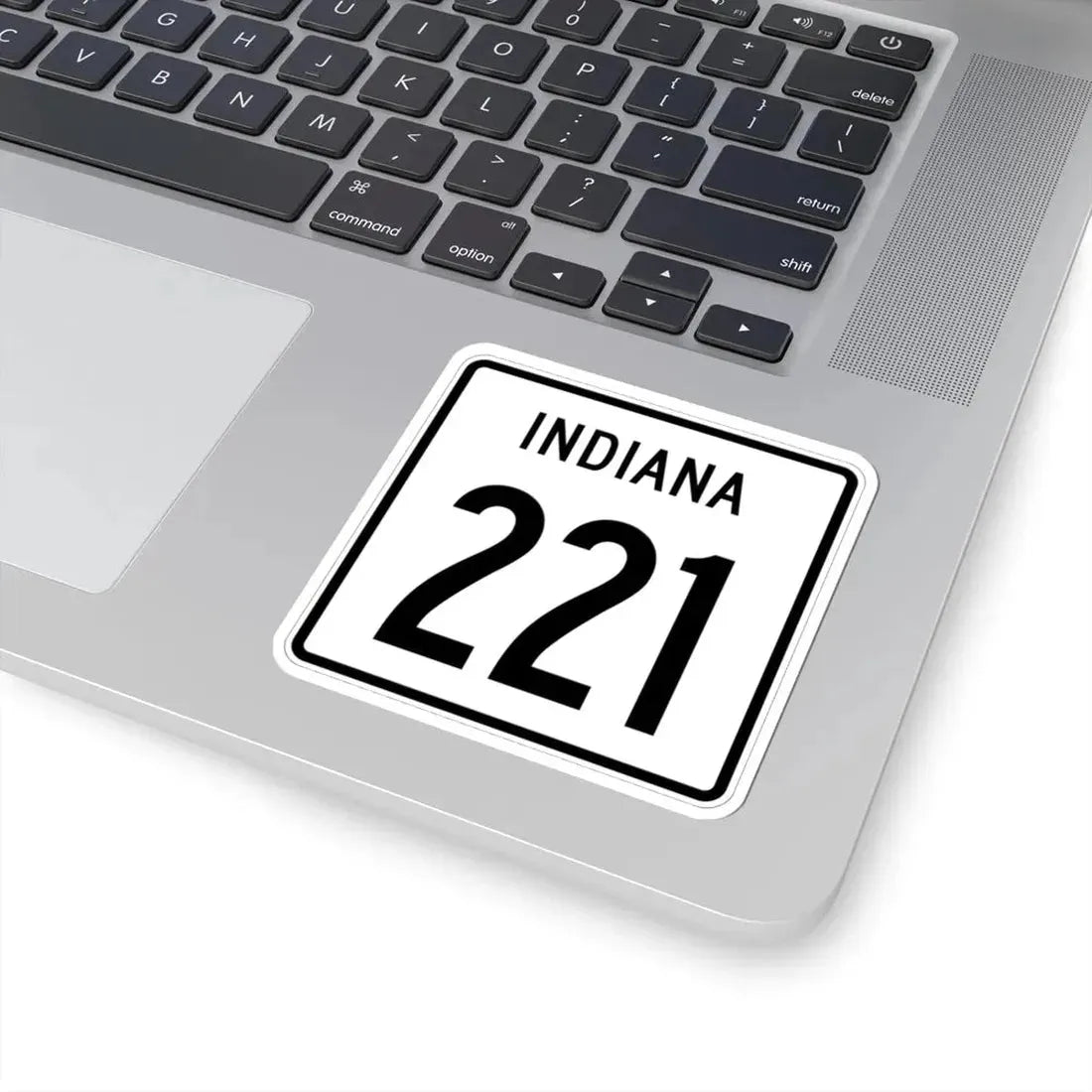 Indiana 221 1955 (Indiana) (Road Sign) STICKER Vinyl Kiss-Cut Decal - The Sticker Space