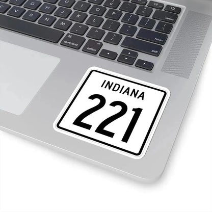 Indiana 221 1955 (Indiana) (Road Sign) STICKER Vinyl Kiss-Cut Decal - The Sticker Space