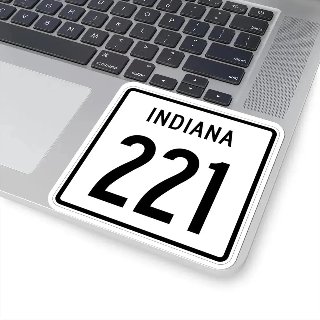 Indiana 221 1955 (Indiana) (Road Sign) STICKER Vinyl Kiss-Cut Decal - The Sticker Space