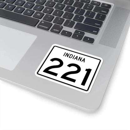 Indiana 221 (Indiana) (Road Sign) STICKER Vinyl Kiss-Cut Decal - The Sticker Space