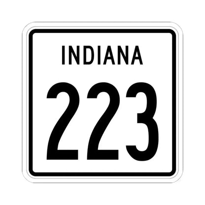 Indiana 223 1955 (Indiana) (Road Sign) STICKER Vinyl Kiss-Cut Decal 6 Inch White - The Sticker Space
