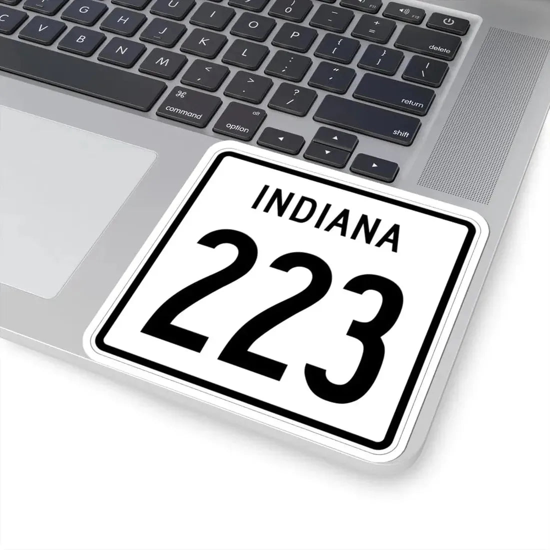 Indiana 223 1955 (Indiana) (Road Sign) STICKER Vinyl Kiss-Cut Decal - The Sticker Space