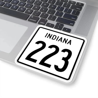 Indiana 223 1955 (Indiana) (Road Sign) STICKER Vinyl Kiss-Cut Decal - The Sticker Space