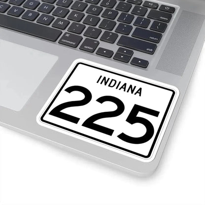 Indiana 225 (Indiana) (Road Sign) STICKER Vinyl Kiss-Cut Decal - The Sticker Space