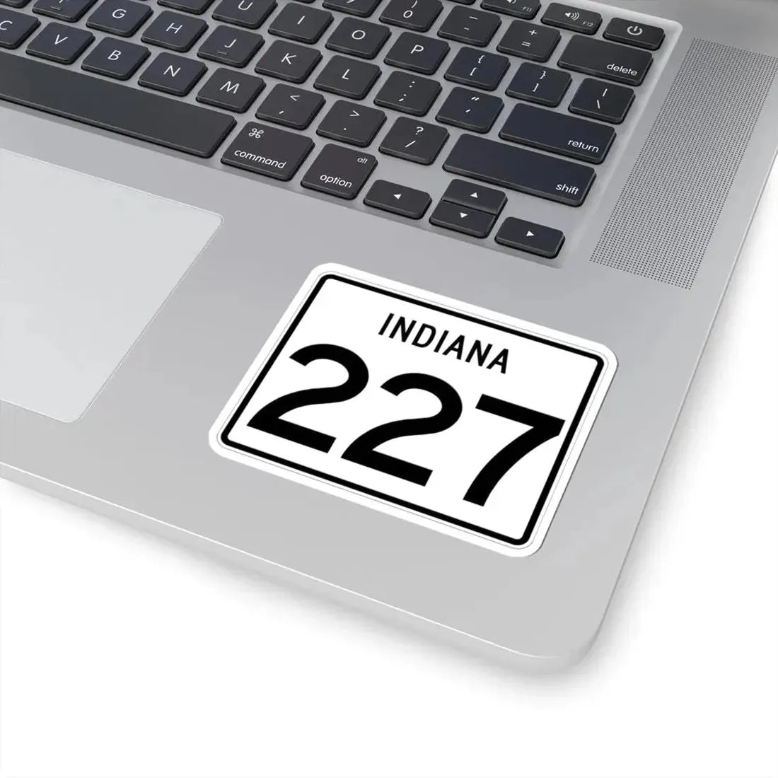 Indiana 227 (Indiana) (Road Sign) STICKER Vinyl Kiss-Cut Decal - The Sticker Space