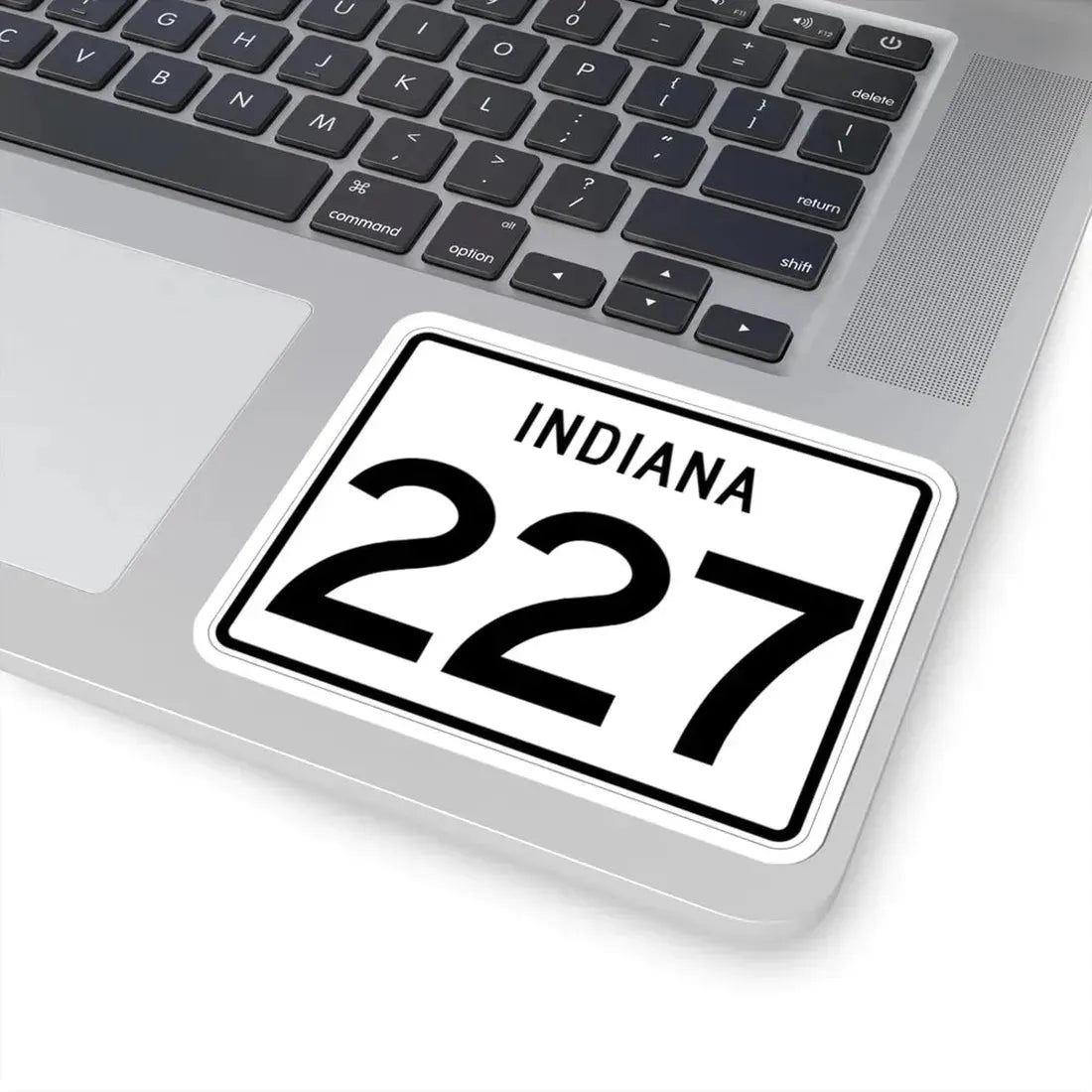 Indiana 227 (Indiana) (Road Sign) STICKER Vinyl Kiss-Cut Decal - The Sticker Space