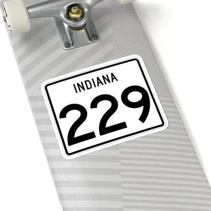 Indiana 229 (Indiana) (Road Sign) STICKER Vinyl Kiss-Cut Decal - The Sticker Space