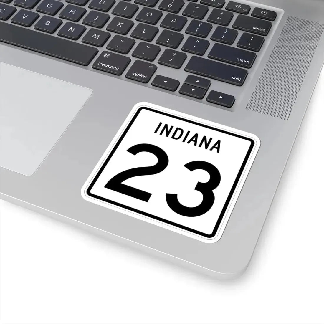 Indiana 23 (Indiana) (Road Sign) STICKER Vinyl Kiss-Cut Decal - The Sticker Space