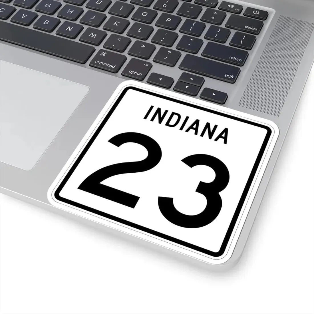 Indiana 23 (Indiana) (Road Sign) STICKER Vinyl Kiss-Cut Decal - The Sticker Space