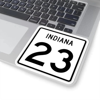 Indiana 23 (Indiana) (Road Sign) STICKER Vinyl Kiss-Cut Decal - The Sticker Space