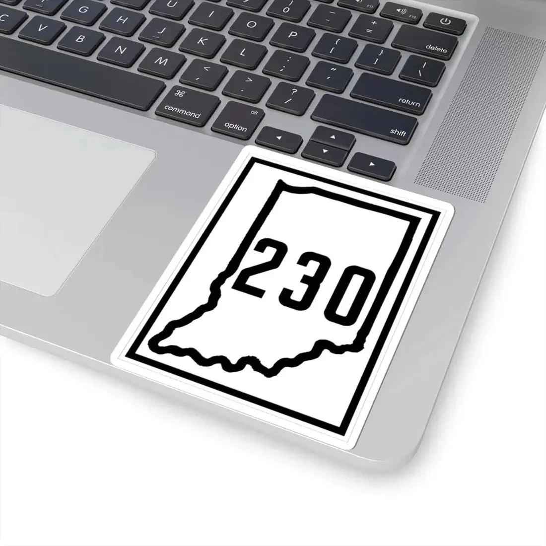 Indiana 230 1926 (Indiana) (Road Sign) STICKER Vinyl Kiss-Cut Decal - The Sticker Space