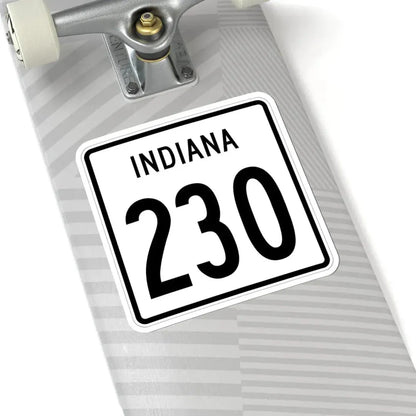 Indiana 230 1955 (Indiana) (Road Sign) STICKER Vinyl Kiss-Cut Decal - The Sticker Space