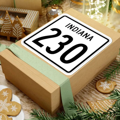 Indiana 230 1955 (Indiana) (Road Sign) STICKER Vinyl Kiss-Cut Decal - The Sticker Space