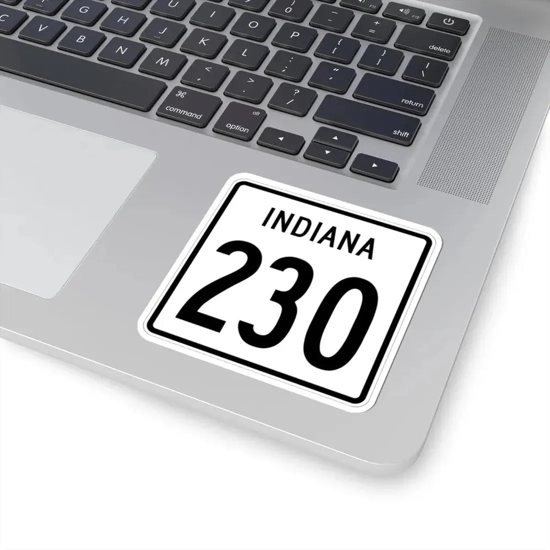 Indiana 230 1955 (Indiana) (Road Sign) STICKER Vinyl Kiss-Cut Decal - The Sticker Space