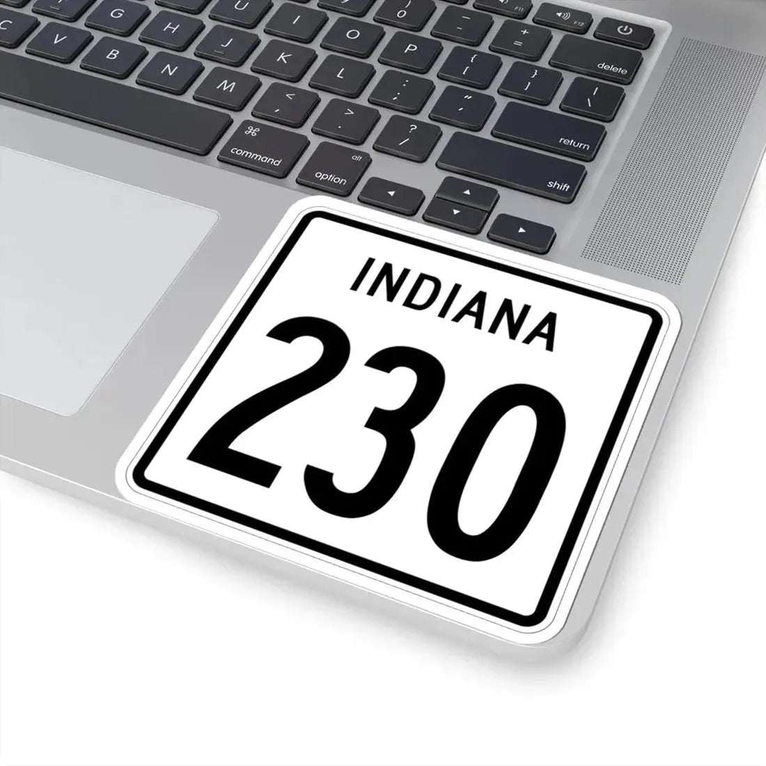 Indiana 230 1955 (Indiana) (Road Sign) STICKER Vinyl Kiss-Cut Decal - The Sticker Space