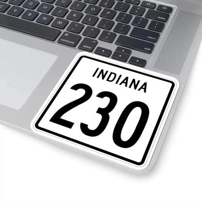 Indiana 230 1955 (Indiana) (Road Sign) STICKER Vinyl Kiss-Cut Decal - The Sticker Space