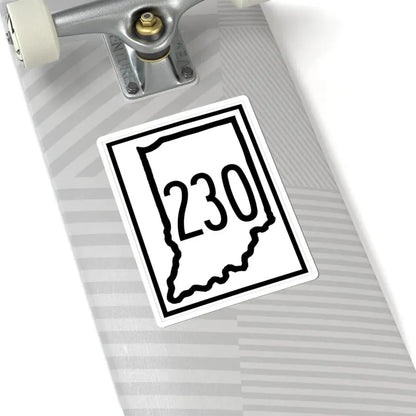 Indiana 230 (Indiana) (Road Sign) STICKER Vinyl Kiss-Cut Decal - The Sticker Space