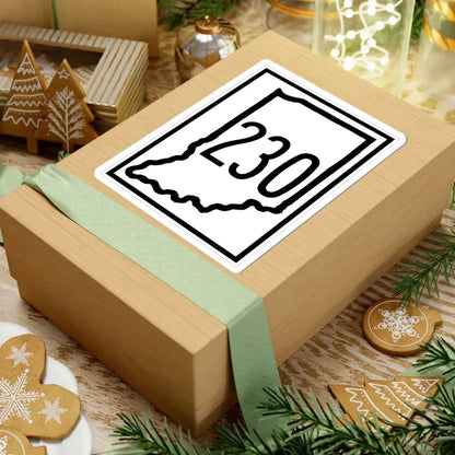 Indiana 230 (Indiana) (Road Sign) STICKER Vinyl Kiss-Cut Decal - The Sticker Space