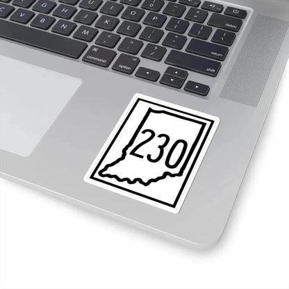 Indiana 230 (Indiana) (Road Sign) STICKER Vinyl Kiss-Cut Decal - The Sticker Space