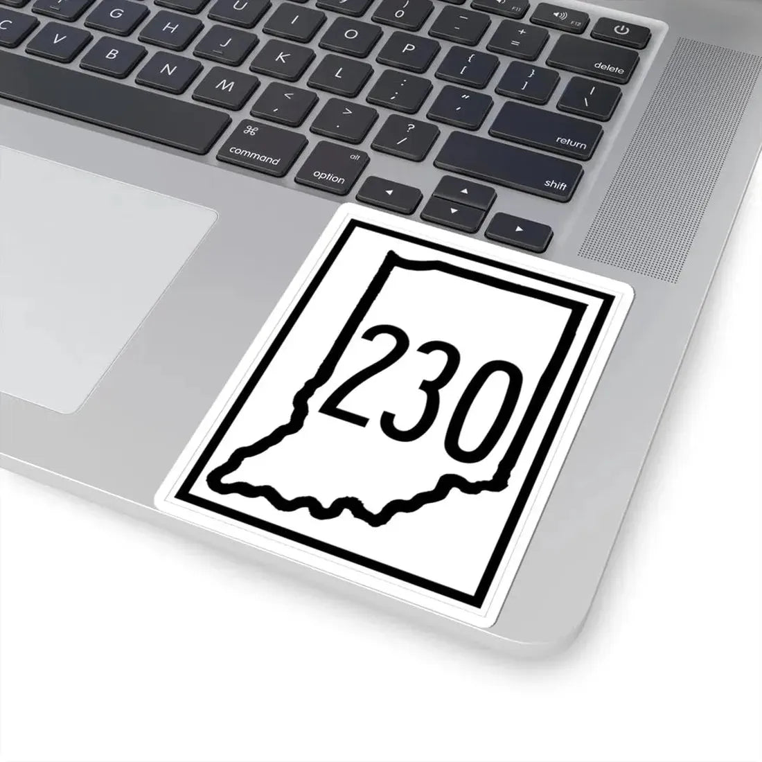Indiana 230 (Indiana) (Road Sign) STICKER Vinyl Kiss-Cut Decal - The Sticker Space