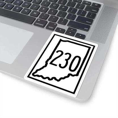 Indiana 230 (Indiana) (Road Sign) STICKER Vinyl Kiss-Cut Decal - The Sticker Space