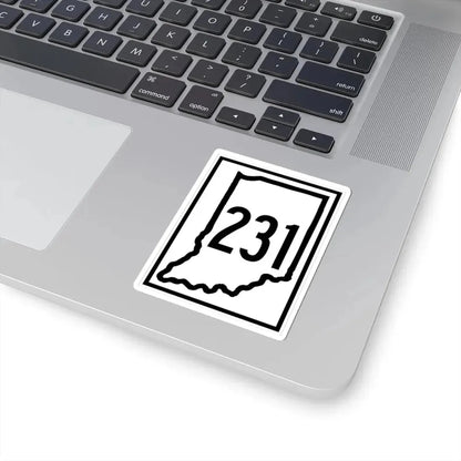 Indiana 231 1948 (Indiana) (Road Sign) STICKER Vinyl Kiss-Cut Decal - The Sticker Space