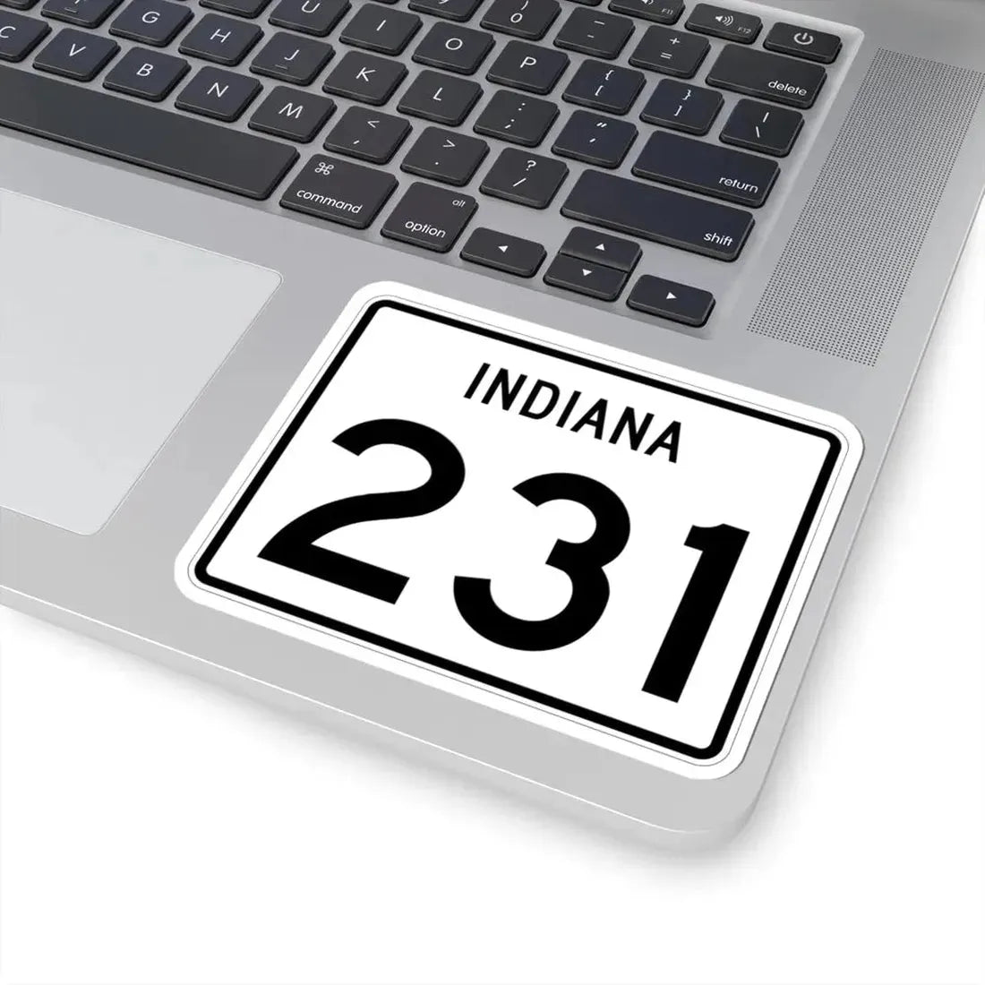 Indiana 231 (Indiana) (Road Sign) STICKER Vinyl Kiss-Cut Decal - The Sticker Space