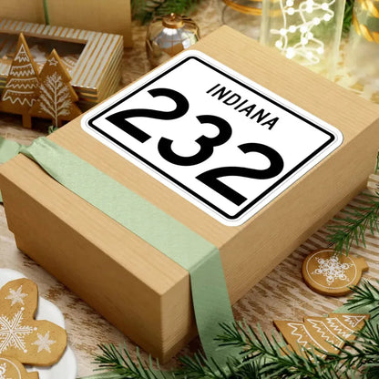 Indiana 232 (Indiana) (Road Sign) STICKER Vinyl Kiss-Cut Decal - The Sticker Space