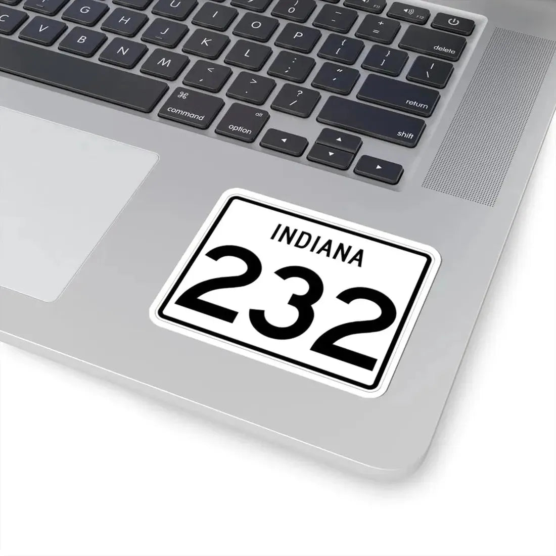 Indiana 232 (Indiana) (Road Sign) STICKER Vinyl Kiss-Cut Decal - The Sticker Space