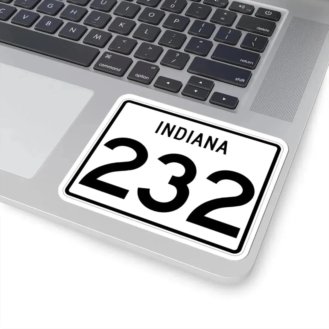 Indiana 232 (Indiana) (Road Sign) STICKER Vinyl Kiss-Cut Decal - The Sticker Space