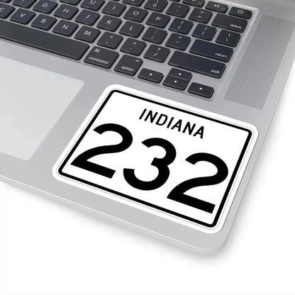 Indiana 232 (Indiana) (Road Sign) STICKER Vinyl Kiss-Cut Decal - The Sticker Space