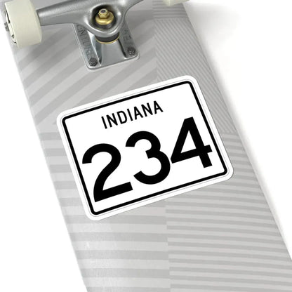 Indiana 234 (Indiana) (Road Sign) STICKER Vinyl Kiss-Cut Decal - The Sticker Space
