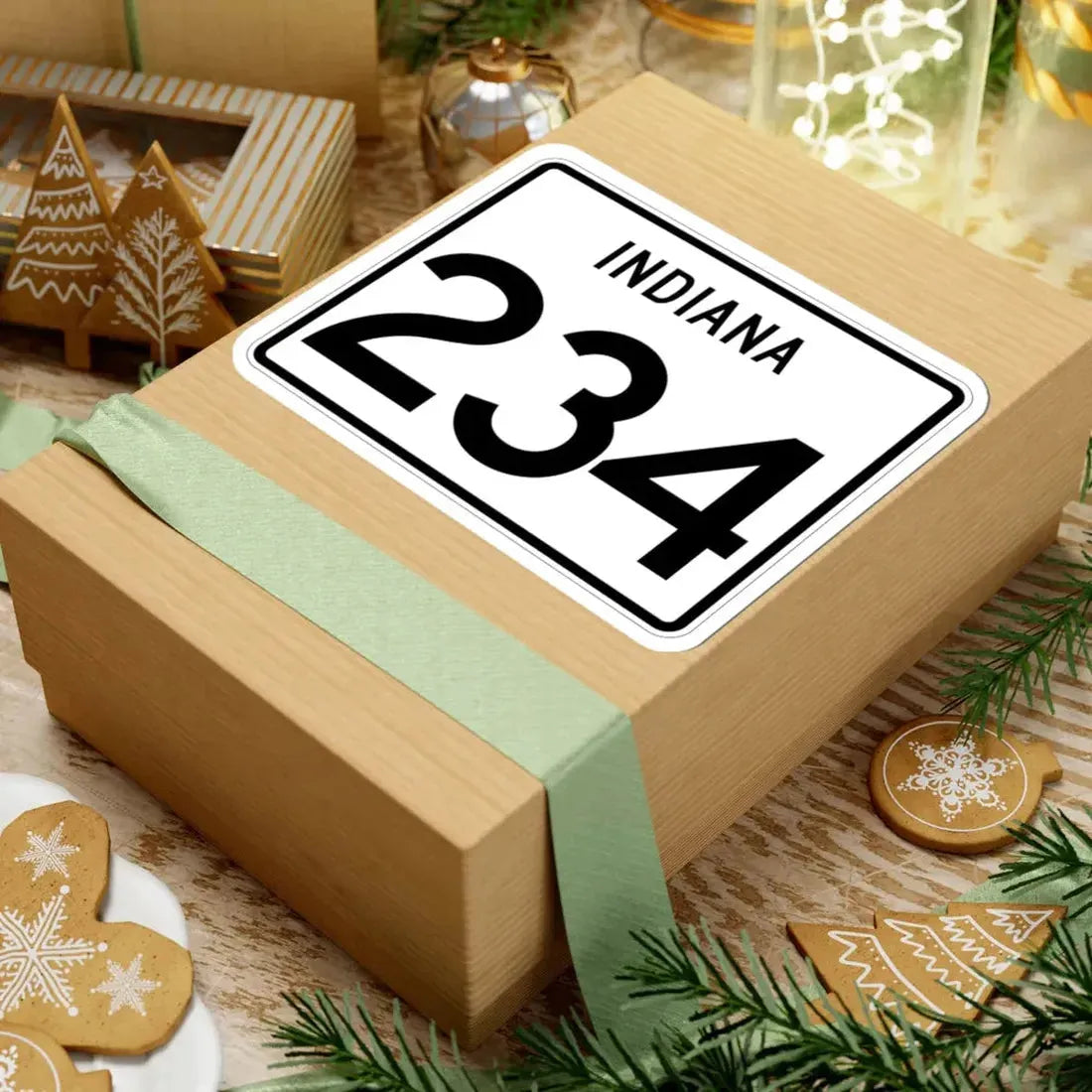 Indiana 234 (Indiana) (Road Sign) STICKER Vinyl Kiss-Cut Decal - The Sticker Space