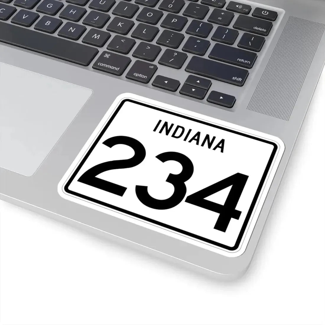 Indiana 234 (Indiana) (Road Sign) STICKER Vinyl Kiss-Cut Decal - The Sticker Space
