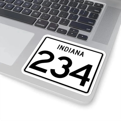 Indiana 234 (Indiana) (Road Sign) STICKER Vinyl Kiss-Cut Decal - The Sticker Space